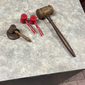 Auction gavels & salt, and pepper gavel